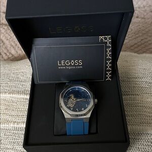 Legoss Blue and Silver Watch
